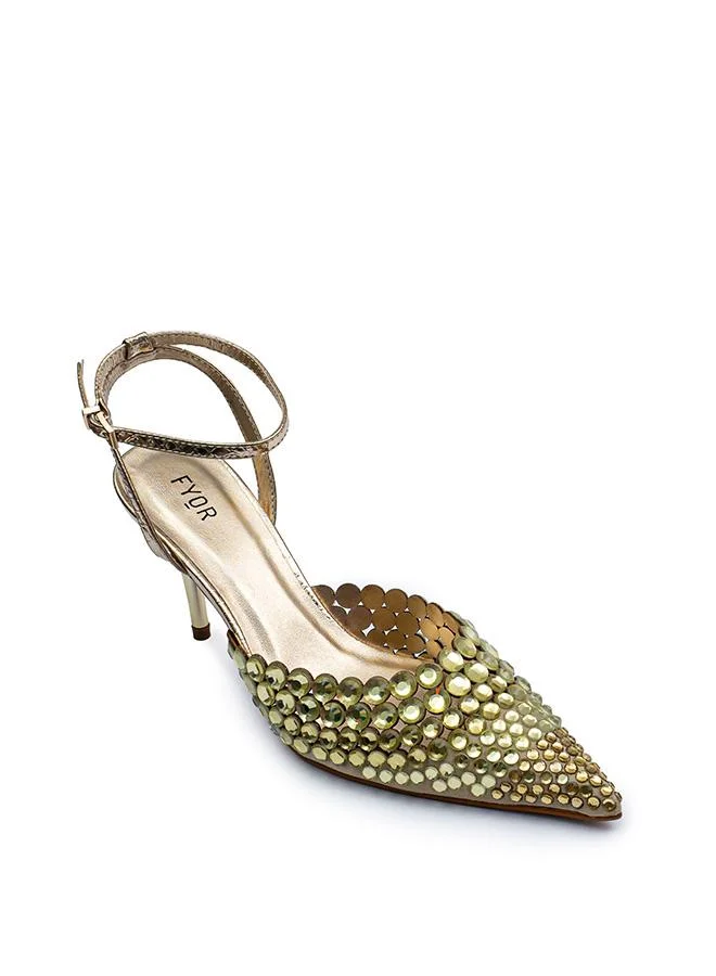 فايور كعب مدبب بتفاصيل ماسية